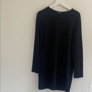 Anine Bing Black Heavy Knit Grid Dress Size Small